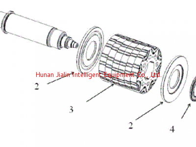 EV motor rotor production line